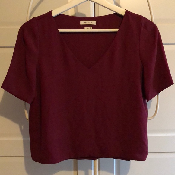 Aritzia Babaton crop shirt XXS - Picture 1 of 5